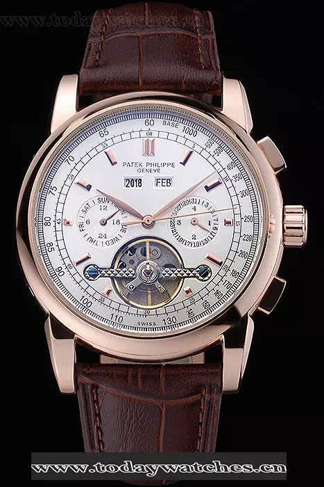 patek philippe grand complications white dial brown leather bracelet|Patek Philippe Grand Complications White gold .